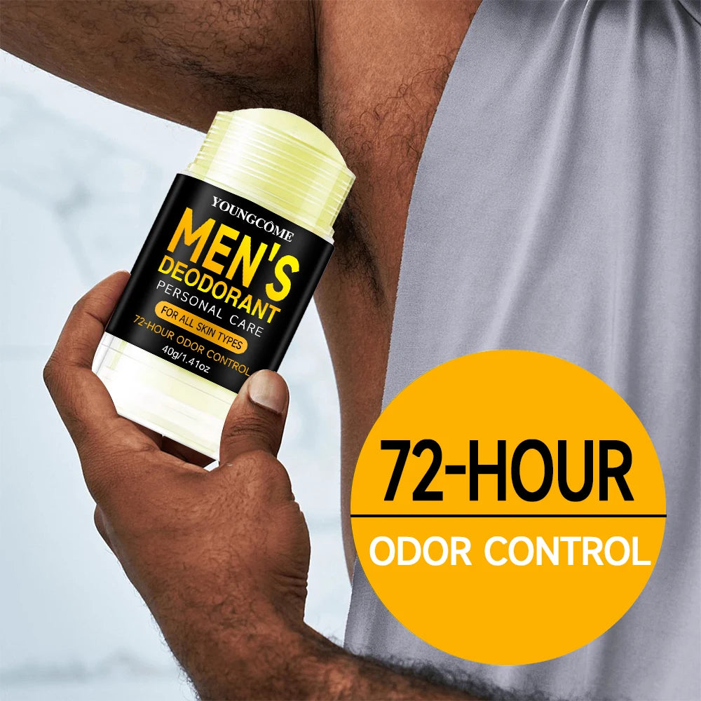 Men Sandalwood Deodorant Stick Anti Sweating Keep Drying Lasting Fragrance Remove Armpit Odor Underarm Refresh Sticks Refresh Oasis Select