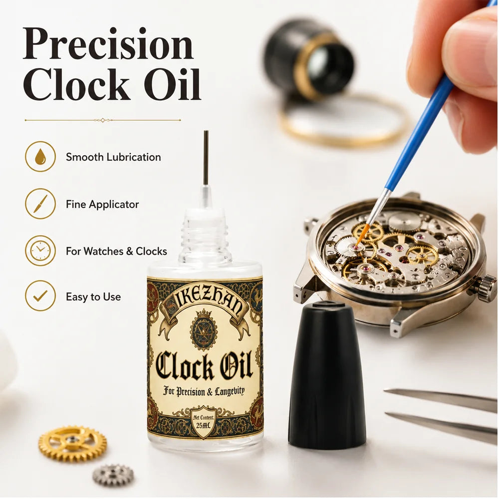 25ml Premium Mechanical Watch Clock Lubricant Oil With Brush Precision Gear Movement Maintenance Anti Rust Noise Reduction Tools Oasis Select