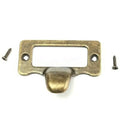 High Quality 10 PCS Label Pulls 48mm*35mm Vintage Antique Brass Antique Style Cabinet Cupboard Name Card Holder Oasis Select China Mainland