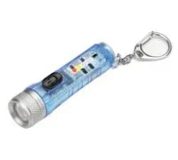 Mini Keychain Flashlight LED Rechargeable Torch Portable Magnetic USB Charging Flashlight High Power Camping Long Range Lantern Oasis Select XA819 blue