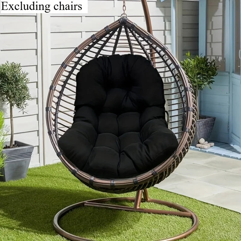 Outdoor hanging basket chair Sitting cushion all season hanging chair Cushions Balcony Garden Cushion Hammock chair Cushions Oasis Select black 80x120cm