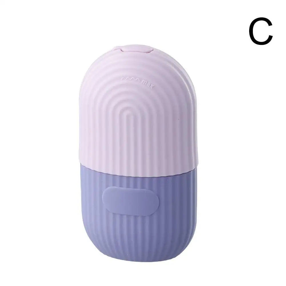 Silicone Ice Mold For Face Beauty Facial Ice Cube Mold Ice Roller For Face And Eye Icing Gua Sha Face Massage Skin Care Tool Oasis Select Purple