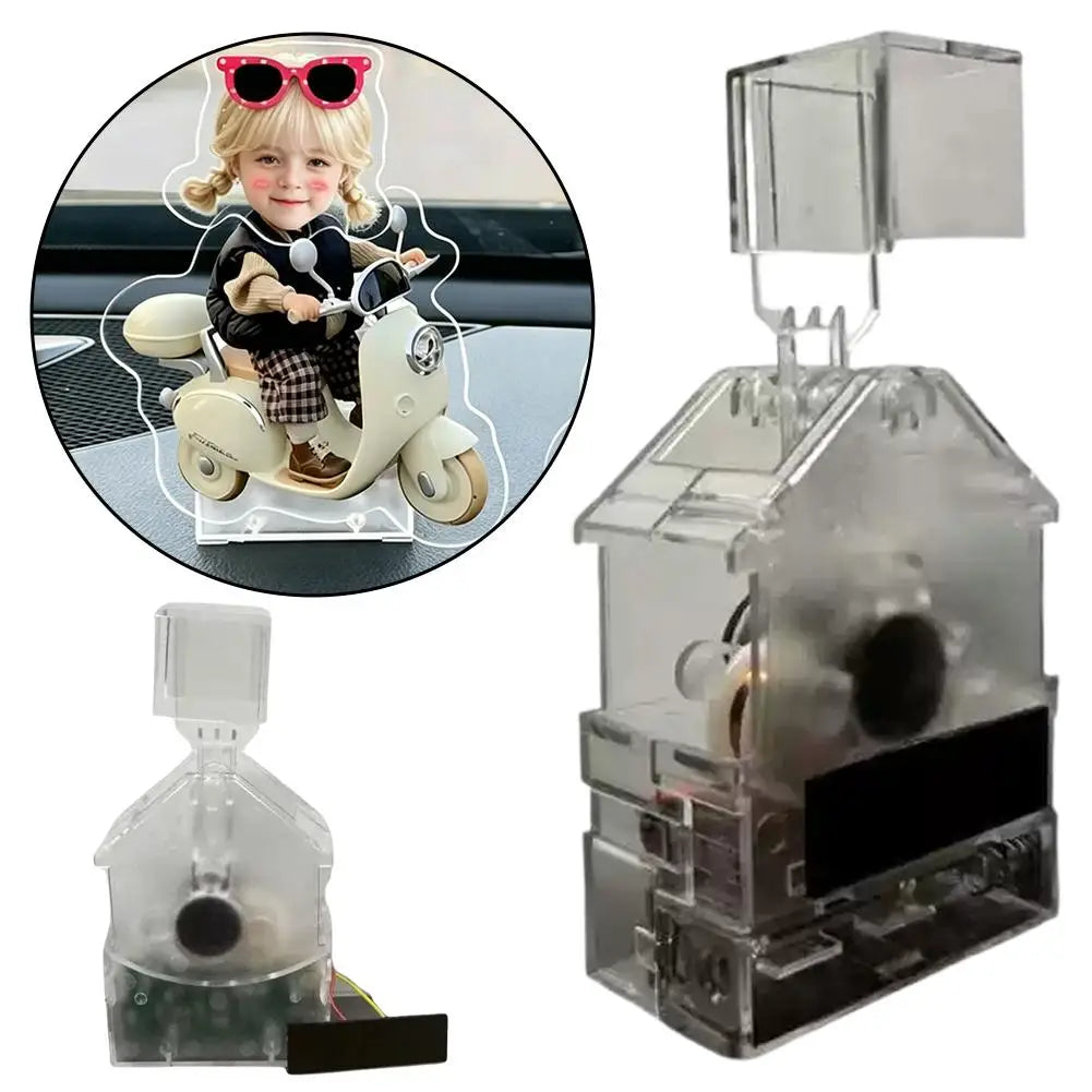 1PC Solar Swing Wobbler Auto Acrylic Swing Cute Cartoon Ornament DIY Shaking Head Display Stand Desktop Shaking Figurine Oasis Select
