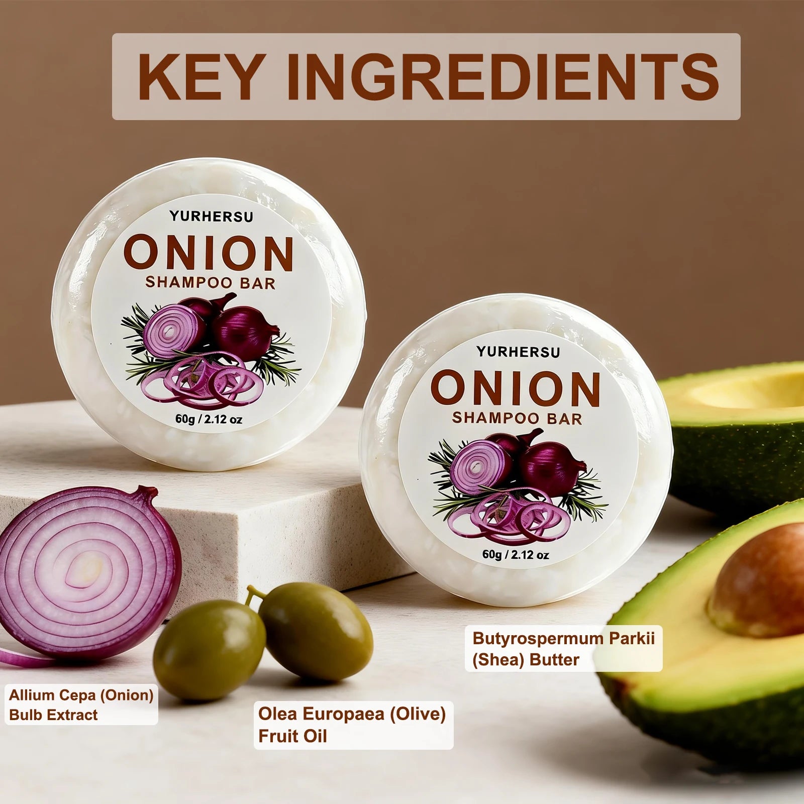 Vegan Onion Shampoo Bar – Oil Control, Frizz & Scalp Care Solid Shampoo Bar Oasis Select