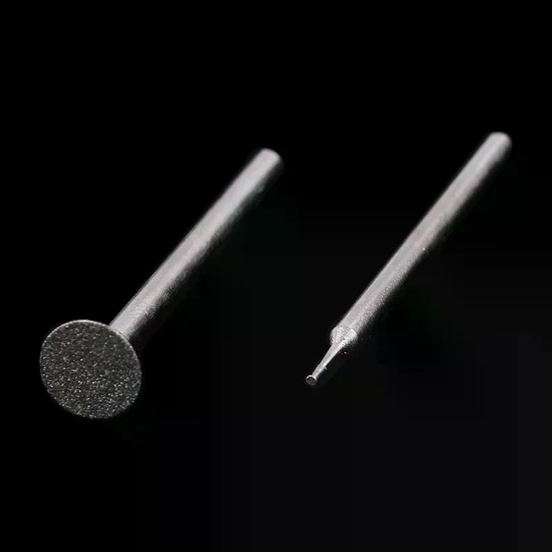 10PCS Grinding Bit Accessory Ultra-Thin T Head Shank Diamond Mounted Point Stone Jade Carve Polish Engrave Tool Oasis Select
