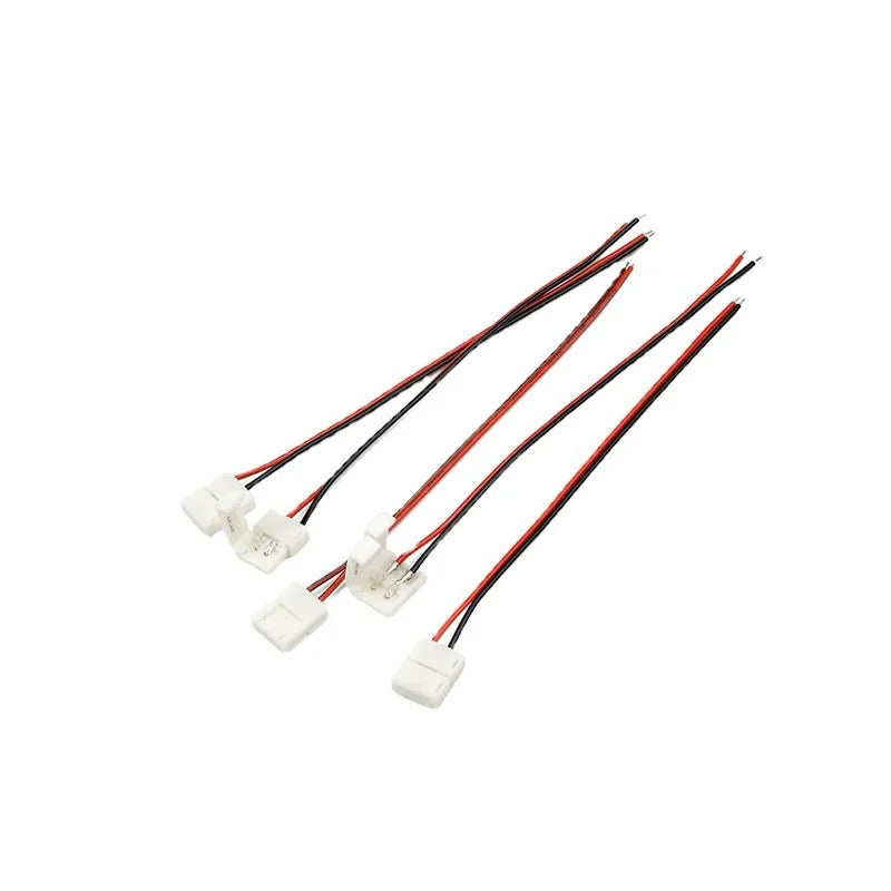 5PCS 10PCS 2Pin 4Pin 8mm 10mm LED Strips Lights Connector Splice Clip For 2835 3528 5050 5630 LED Strip Lamps Bar Connector Oasis Select
