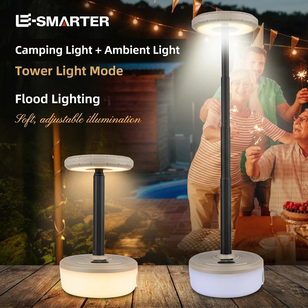 Multi-Functional Magnetic Absorption Expandable Camping Lamp Outdoor Portable Light for Camping Hiking and Outdoor Adventures Oasis Select