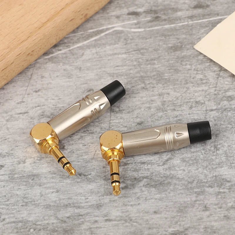 New Sale 1pc Right Angle Mini Jack 3.5mm Stereo Right Angle Male Plug Audio Repair Earphone Soldering Adapter Solder Connector Oasis Select