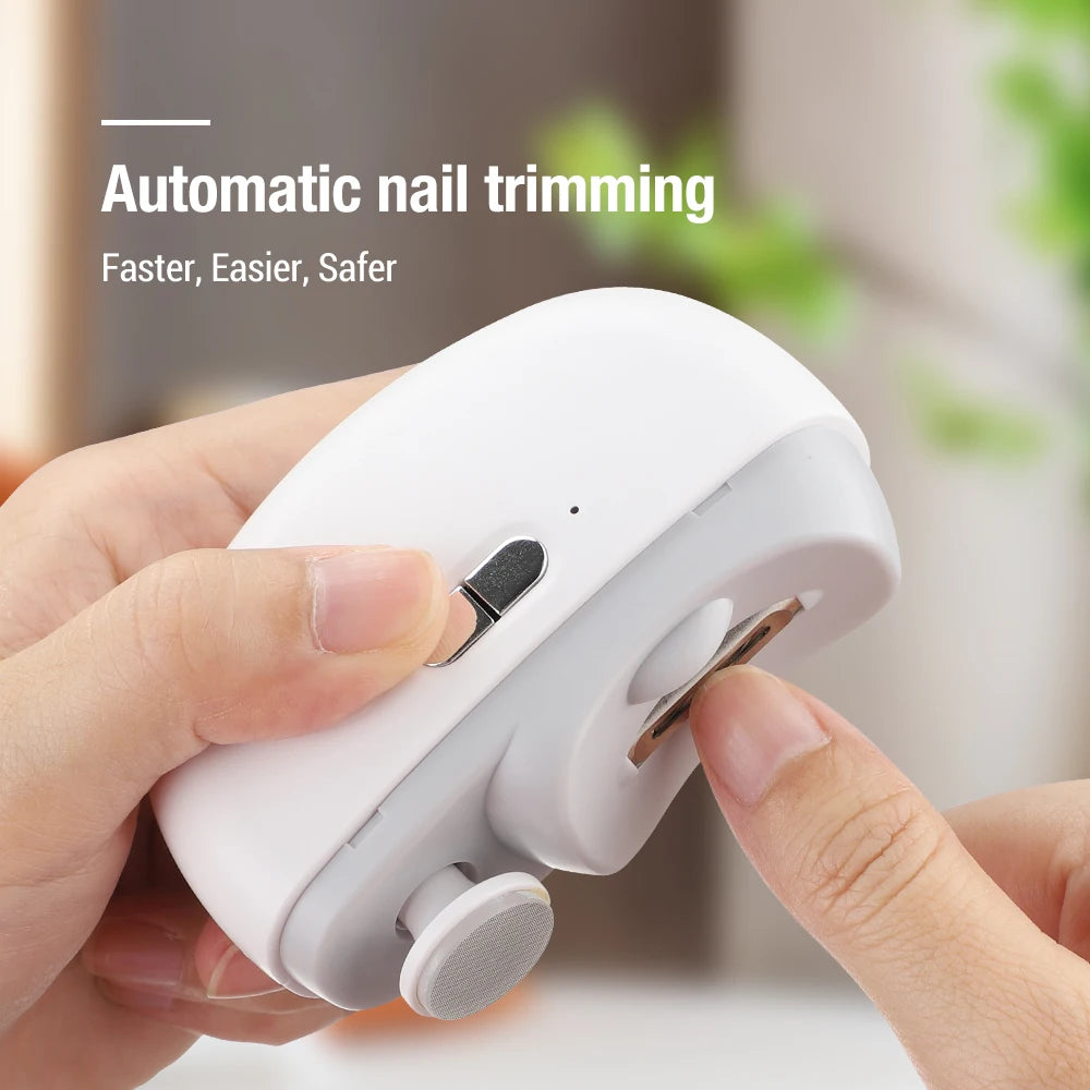 Electric Auto Nail Clipper – Baby, Finger & Toe Trimmer