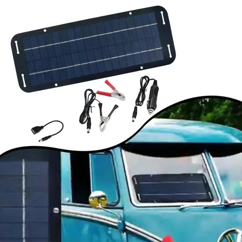 60W 12V Solar Car Battery Charger High Efficiency IP65 Waterproof Solar Panel with Reverse Protection for Caravan Boat Battery Oasis Select