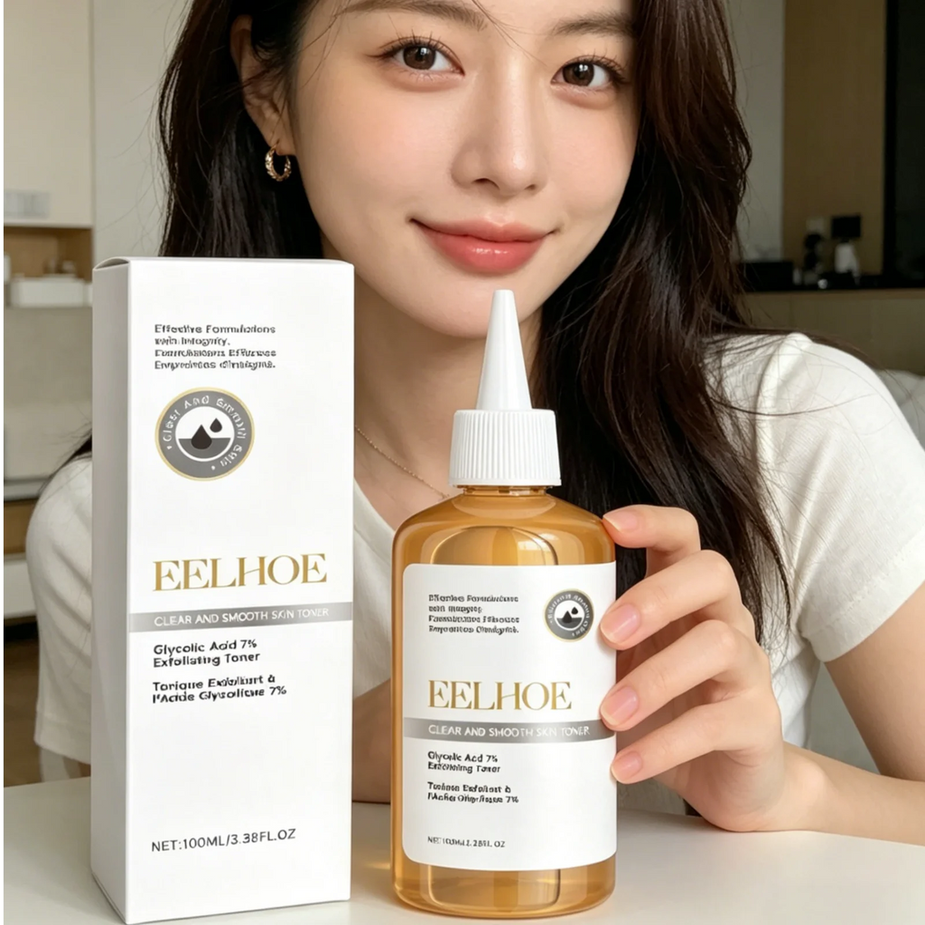EELHOE Glycolic Acid Toner Gentle Exfoliation Refine Pores Deep Moisturizing Brighten Skin Tone Natural Clear Smooth Skin Toner Oasis Select