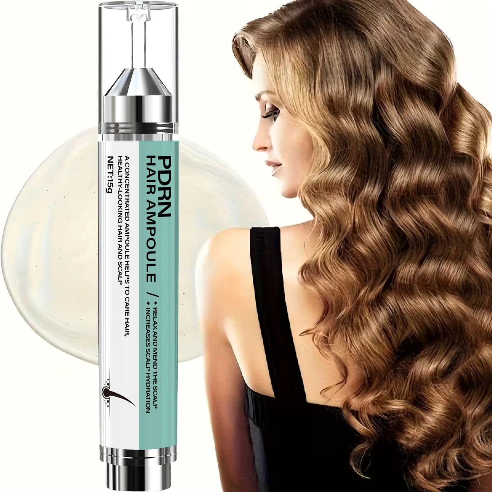 Hair Ampoule with Keratin & Biotin, Deeply Moisturizes & Repairs Hair, Increases Scalp Hydration for Healthy-Looking Hair. Oasis Select