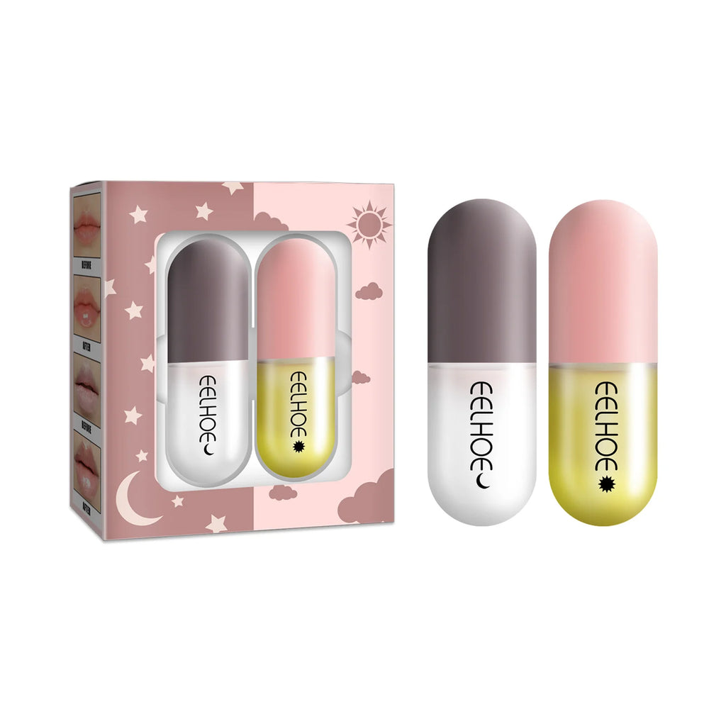 Lip Balm Moisturizing Anti Cracking Lip Hydrating Lip Plumper Anti-drying Fade Lip Lines Increase Elasticity Lipstick Lip Care Oasis Select 1 Set-2pcs
