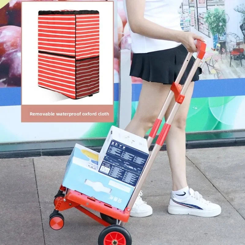 Multi-functional Large wheel hand-pulled cart Small pull cart Folding cart Shopping cart Oasis Select
