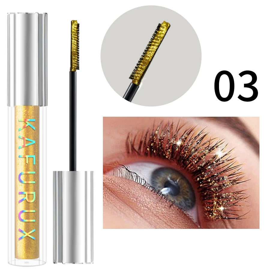 KAFURUX Diamond Glitter Mascara – Shimmer, Volume & Waterproof