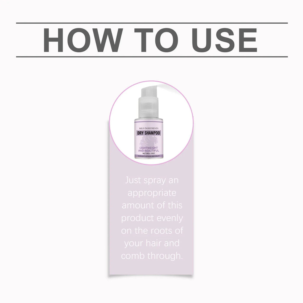 Portable Dry Shampoo Fast Oil Control Lifting Fluffy Hair Root No Rinse Instant Cleaning Travel Friendly Easy Use Dry Hair Spray Oasis Select