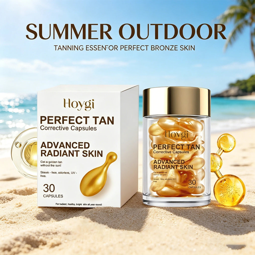 30 Caps Self Tanning Capsules Sunless Tanner For Pale Skin Streak Free Moisturizing Waterproof Body Bronzer Natural Bronze Tan Oasis Select