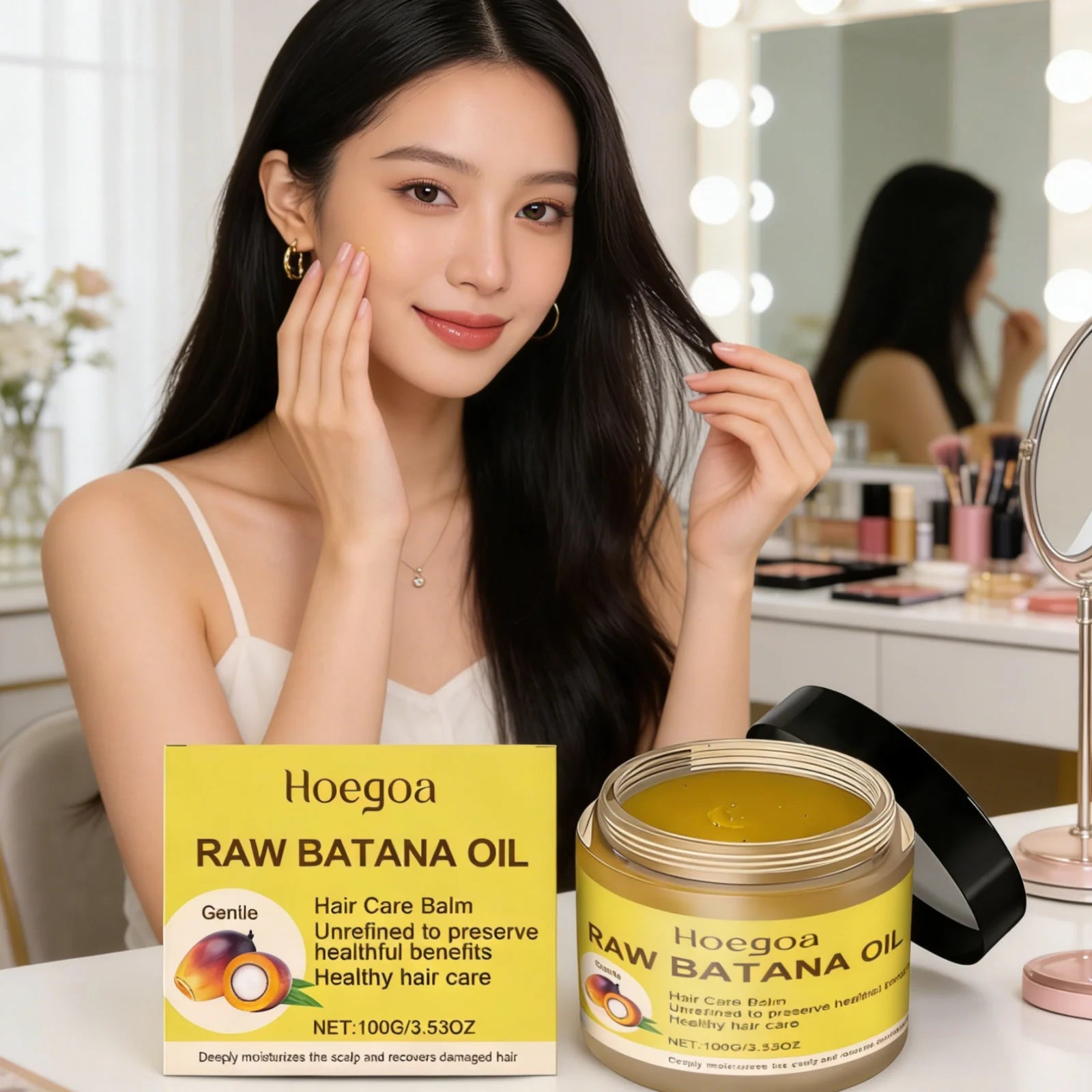 Hoegoa Batana Oil Hair Balm – Moisturizing Repair Serum 100g Hair Treatment Balm Oasis Select