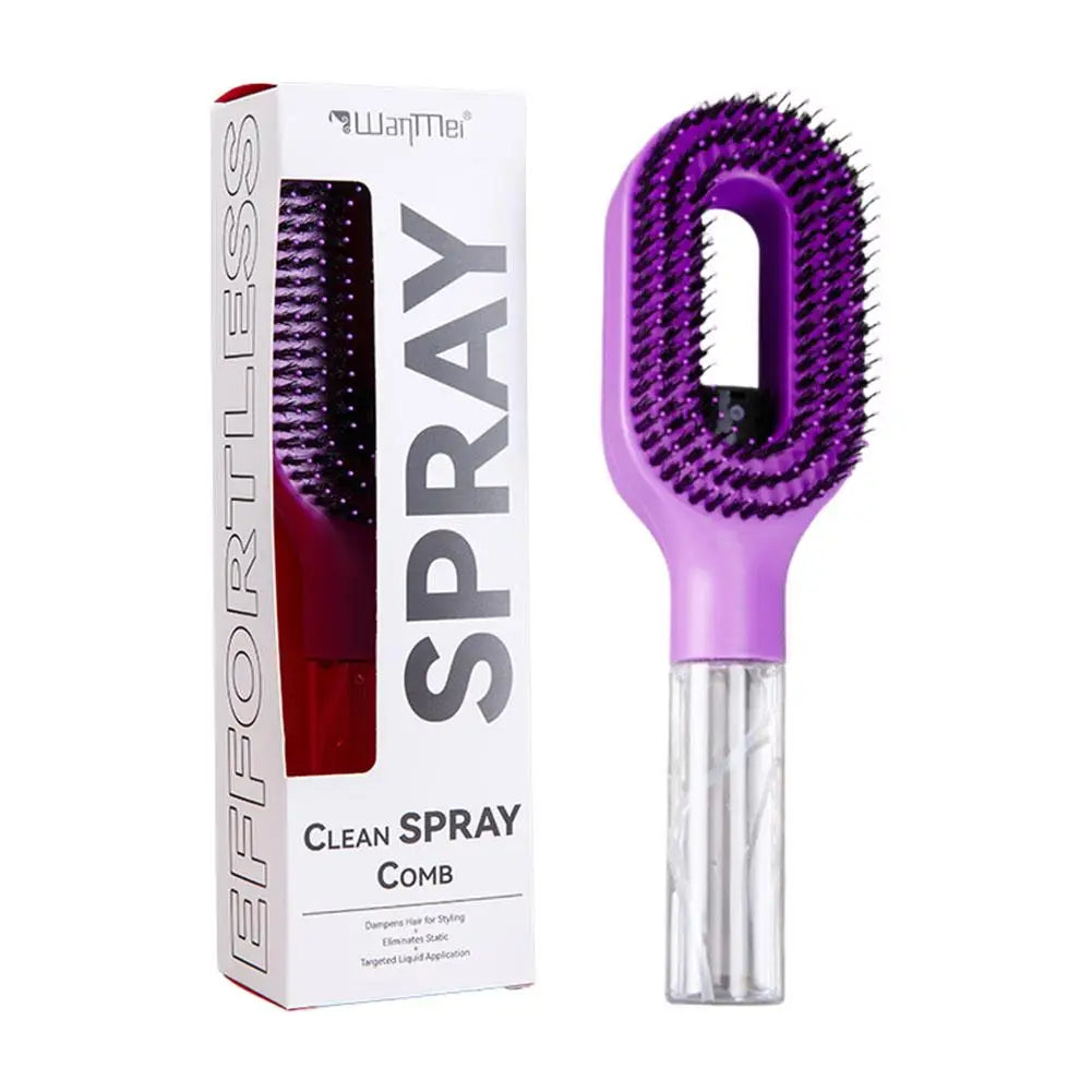 Multi-functional Essential Oil Spray Bottle Comb Wet Dry Scalp Massage Bristle Comb Salon Fluffy Modeling Comb Anti-Static Comb Oasis Select B