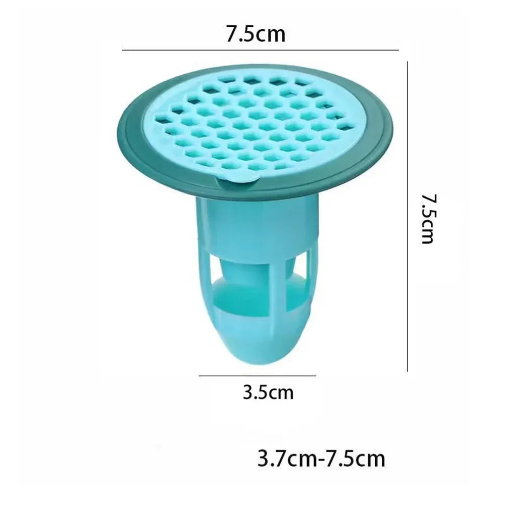 Bath Shower Floor Drain Strainer Cover Plug Trap Silicone Anti-odor Sink Bathroom Water Filter Insect Prevention Deodorant Oasis Select Green