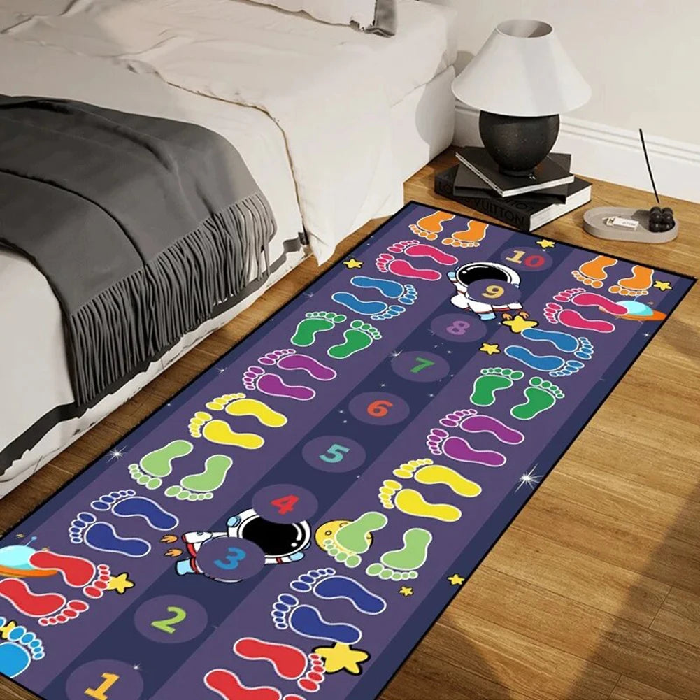 Kids Hopscotch Rug | Indoor Jump Game Mat for Classrooms