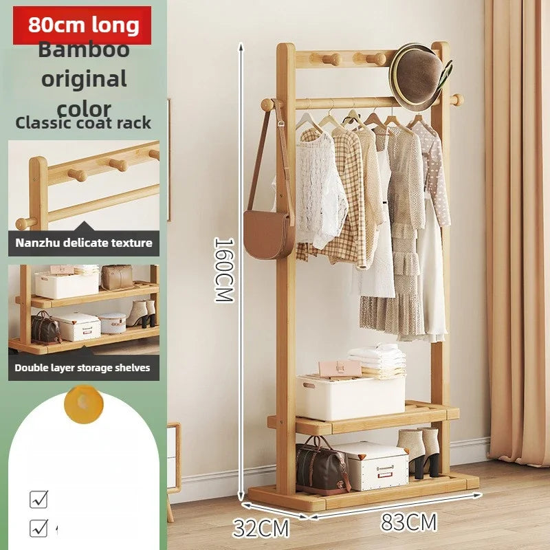 Multi-functional Hanging hanger Floor-to-ceiling bedroom coat rack Movable drying rack coat rack Oasis Select Primary color F