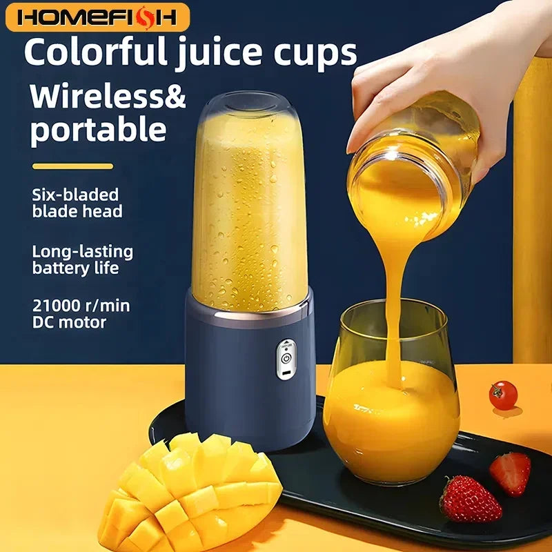 Electric Portable Juicer Blender 400ml USB Charging Fruit Smoothie Maker for Lemon Orange - Compact Juicing Cup Smoothie Blender Oasis Select
