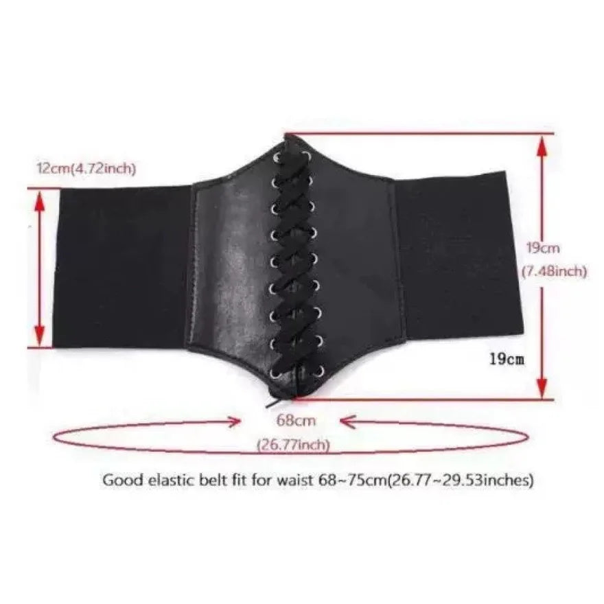 Palace Style Intellectual Outerwear with Body Shaping and Abdominal Cinching Straps Belt Waist Seal Waist Cinching Oasis Select black color One Size