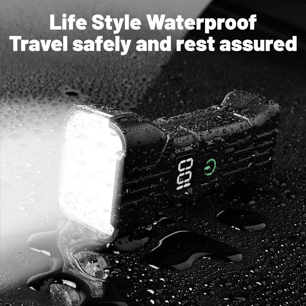 Bike Light with 140 dB HornTYPE-C Rechargeable MTB bike Deadlight 12 LED Bicycle Safety Light Suitable for Night Riding Oasis Select