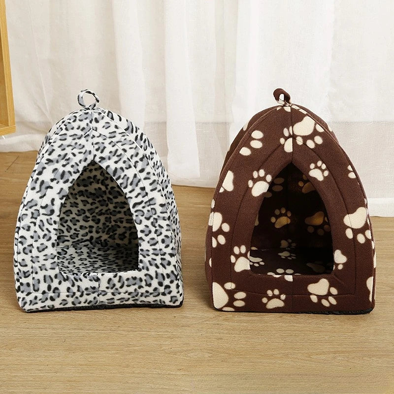 Folding Houses Removable Washable Cat House Puppy Cave Sofa Four Seasons General Can Pet Supplies for Small Medium Pet Oasis Select