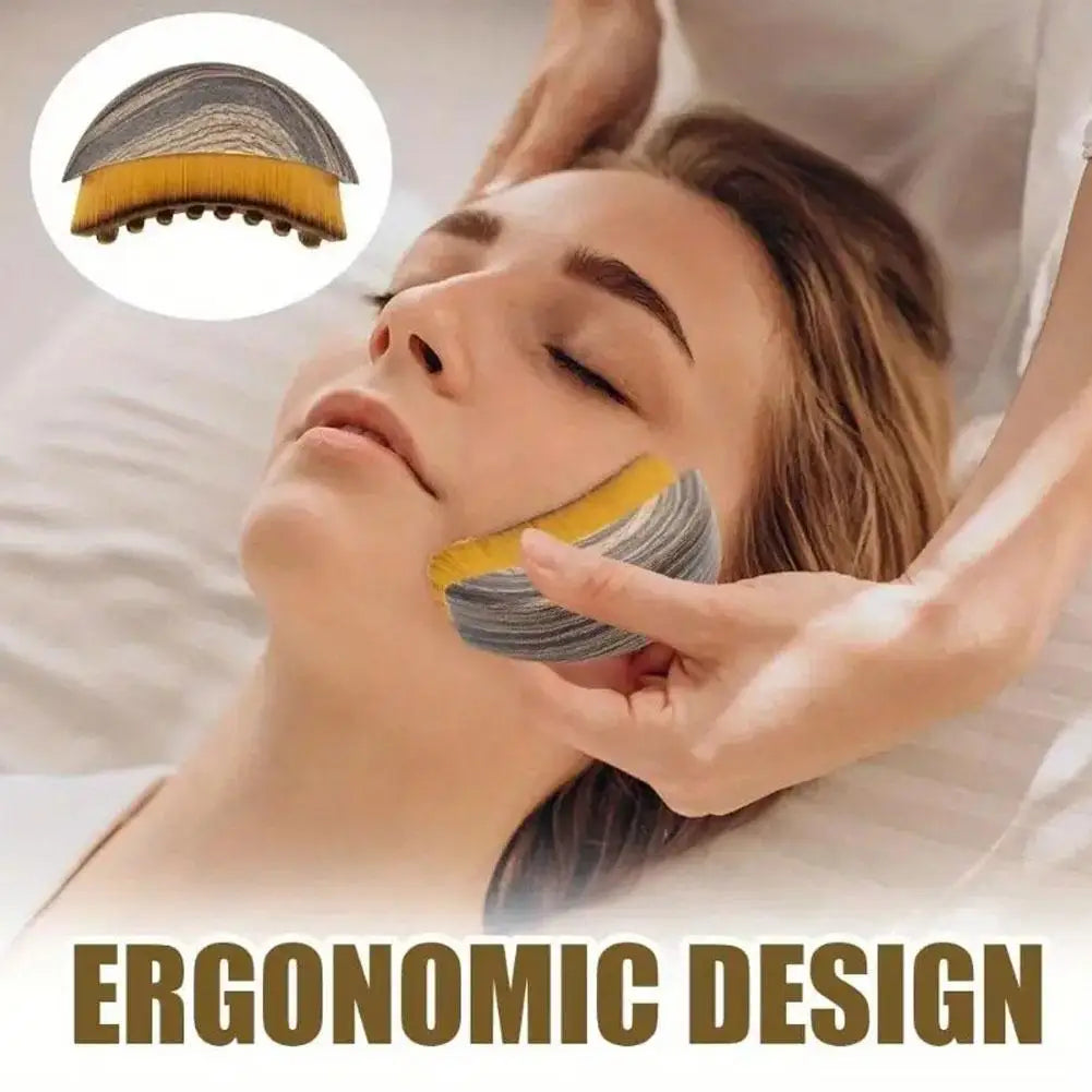 Lymphatic Contour Facial Scraping Brush Set for Women Reduce Puffiness Relief Fatigue Face Chin Skin Sculpting Tool Oasis Select
