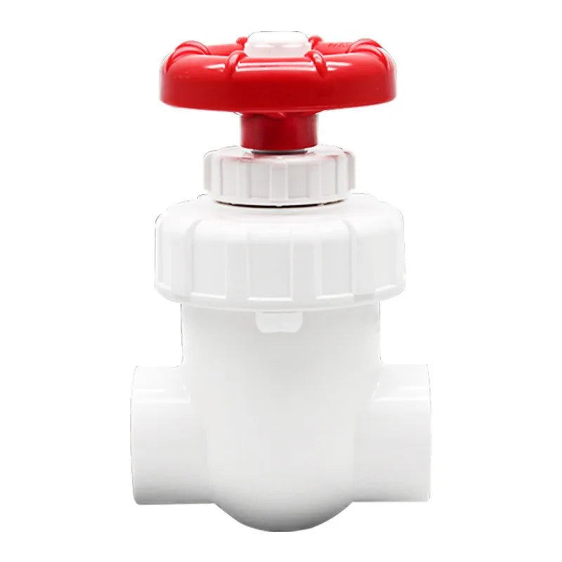 Flowcolour 20/25/32/40mm Hi-quality UPVC Gate Valve Precision Flow Control PVC Sluice Valve Garden Irrigation Aquarium PVC Valve Oasis Select