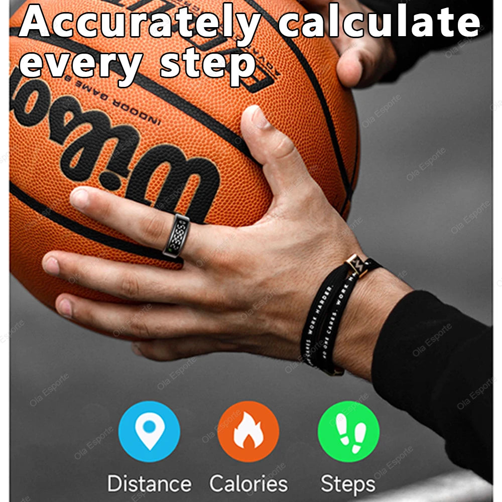 Smart Ring Display – Heart Rate, Sleep & Gesture Control 5ATM