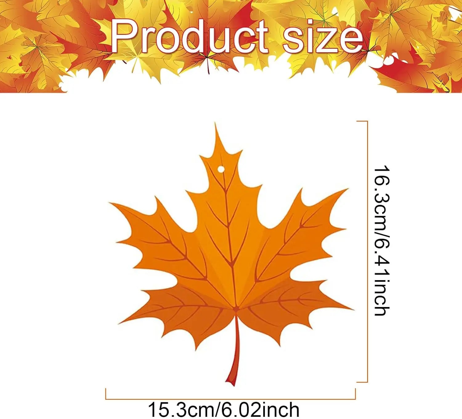 16 PCS Paper Leaves Fall Leaves Fall Thanksgiving Hanging Ceiling Decor for Autumn Harvest Party Classroom Home Supplies Oasis Select