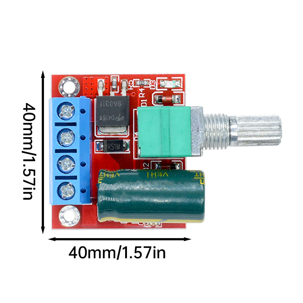 1-5pcs 5A 90W PWM 12V DC Motor Speed Controller Module DC-DC 4.5V-35V Low Voltage Motor Speed Controller Adjustable Drive Module Oasis Select