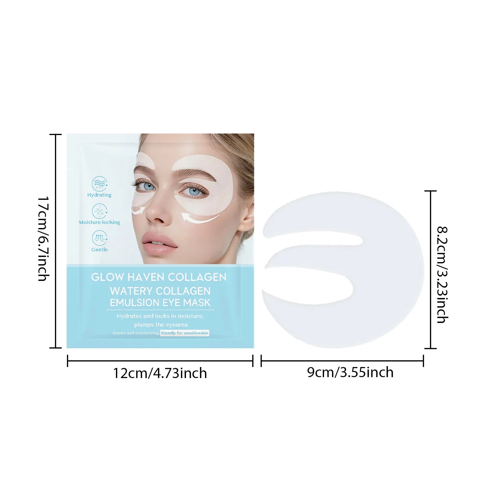 Hoygi Collagen Under Eye Patches – Anti-Wrinkle & Dark Circles Under Eye Mask Oasis Select 1Pcs