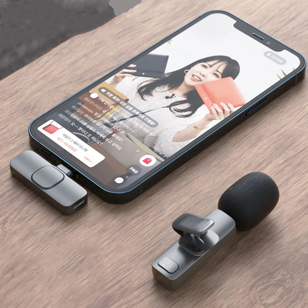 AyeBeau Dual Wireless Lavalier Mic for iPhone & Android