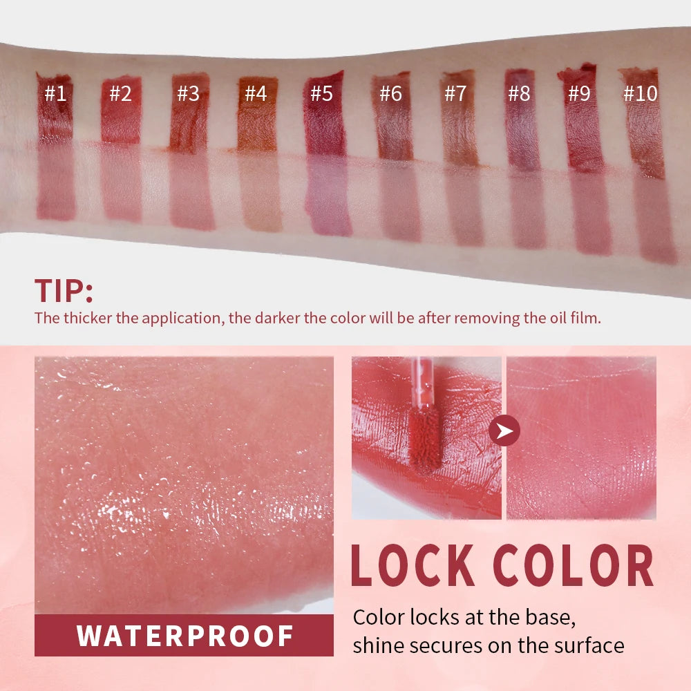 ibcccndc Mirror Lip Gloss Tint – Long-Lasting & Moisturizing Lip Gloss Oasis Select