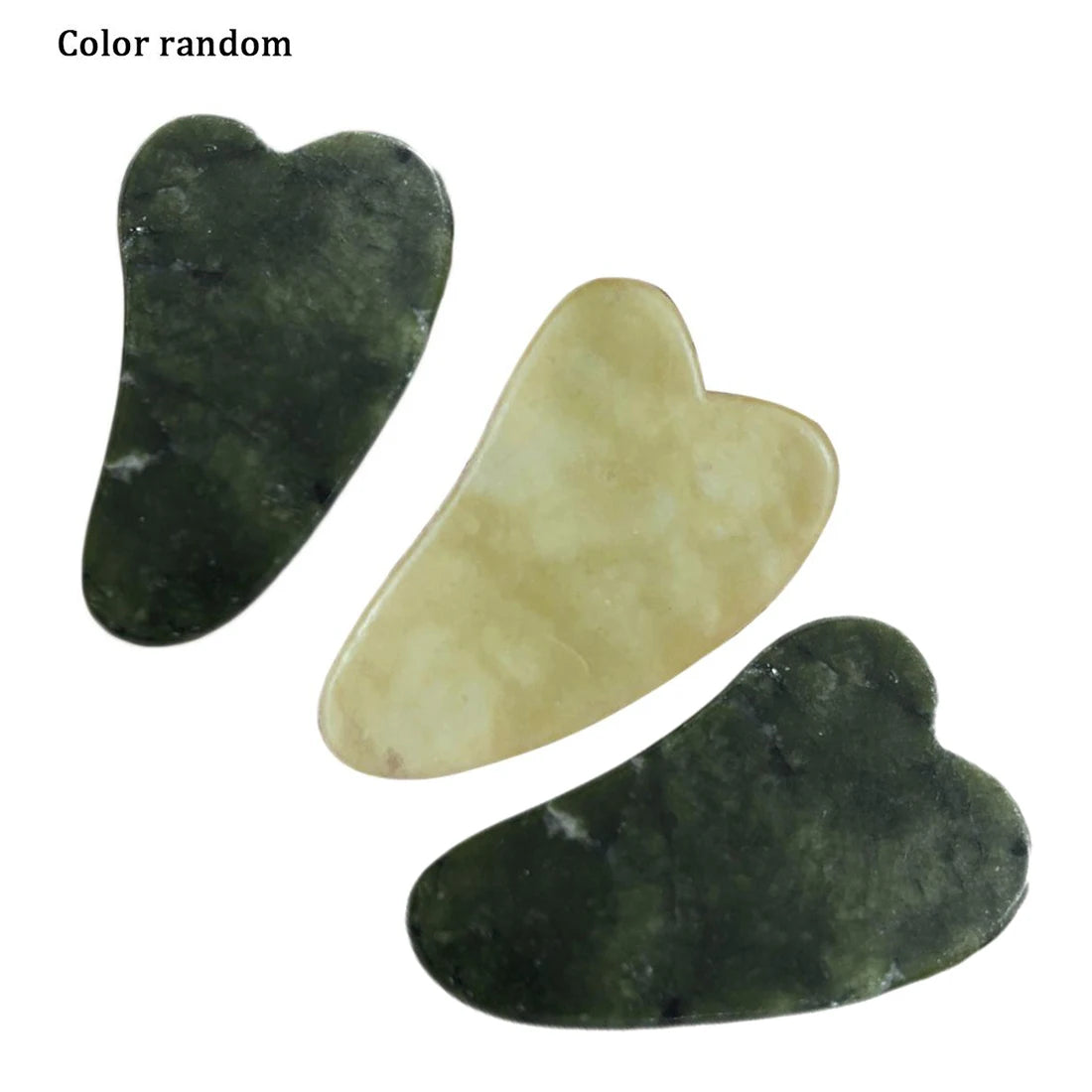 Jade Gua Sha Board Set – Heart-Shaped Face & Body Scraping Tool Gua Sha Massage Tool Oasis Select 3PCS