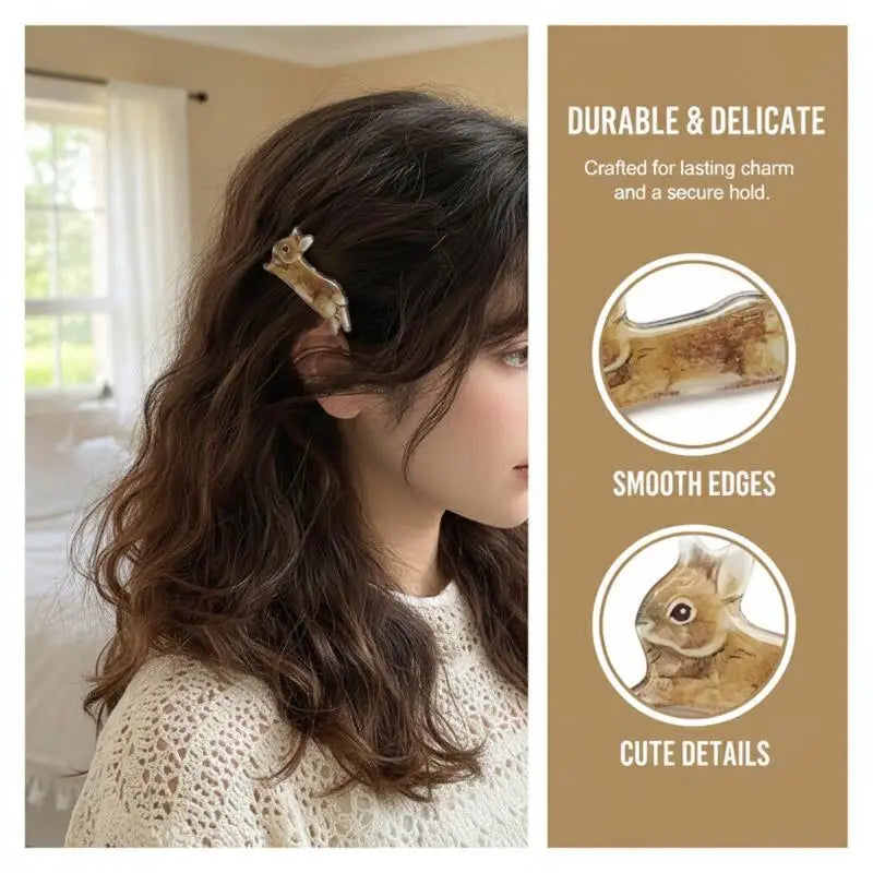 Sweet Rabbit Hair Clip – Cartoon Bunny Hairpin for Girls Kids Hair Clip Oasis Select