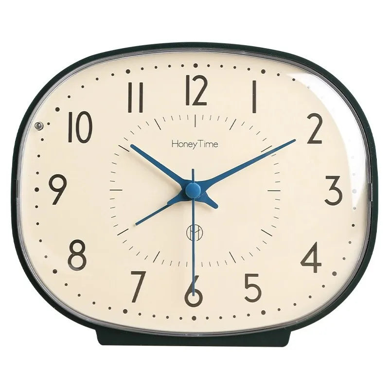 New Bedside Small Alarm Clock Desktop Silent Clock Dedicated for Elderly Bedroom Wake-up Tool Desktop Ornament Oasis Select
