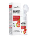 SAODER Fruit Foam Facial Cleanser – Korean Moisturizing Wash Foam Facial Cleanser Oasis Select Strawberry