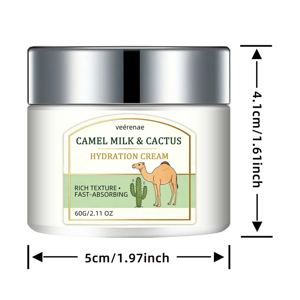 Camel Milk & Cactus Face Cream – Daily Hydration, All Skin