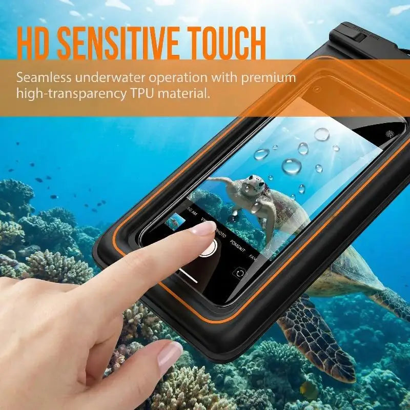 Double Space Waterproof Pouch for Phones Secure Dry Bag for Universal Compatibility Beach Pool Use Oasis Select