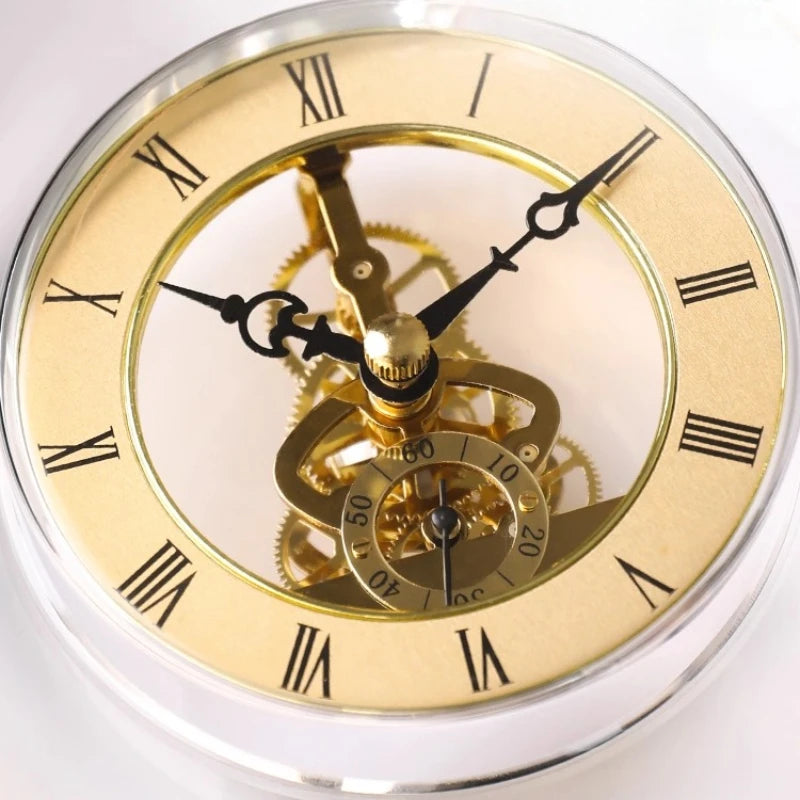 Modern Minimalist Glass Clock Living Room Creative High-end Pendulum Clock Mechanical Placement of Ornaments Oasis Select