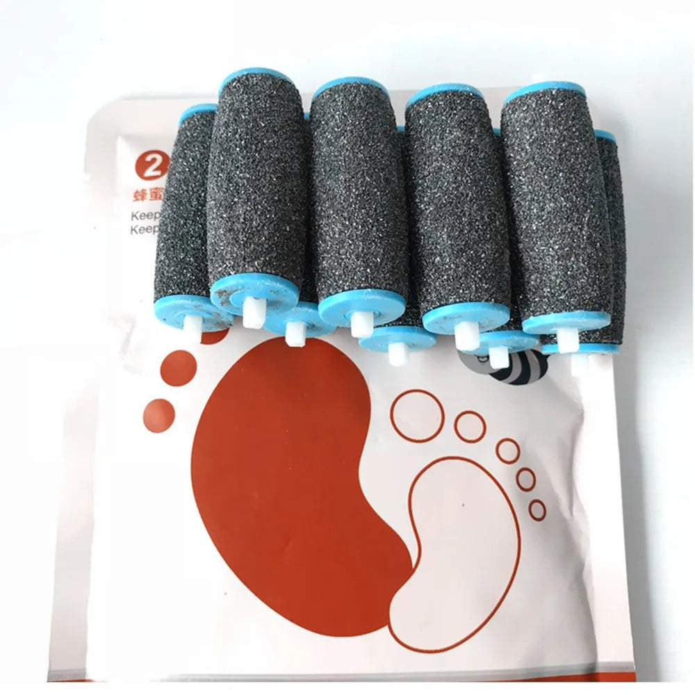 40-Pack Foot File Replacement Rollers – Callus & Dead Skin Remover Foot File Replacement Heads Oasis Select