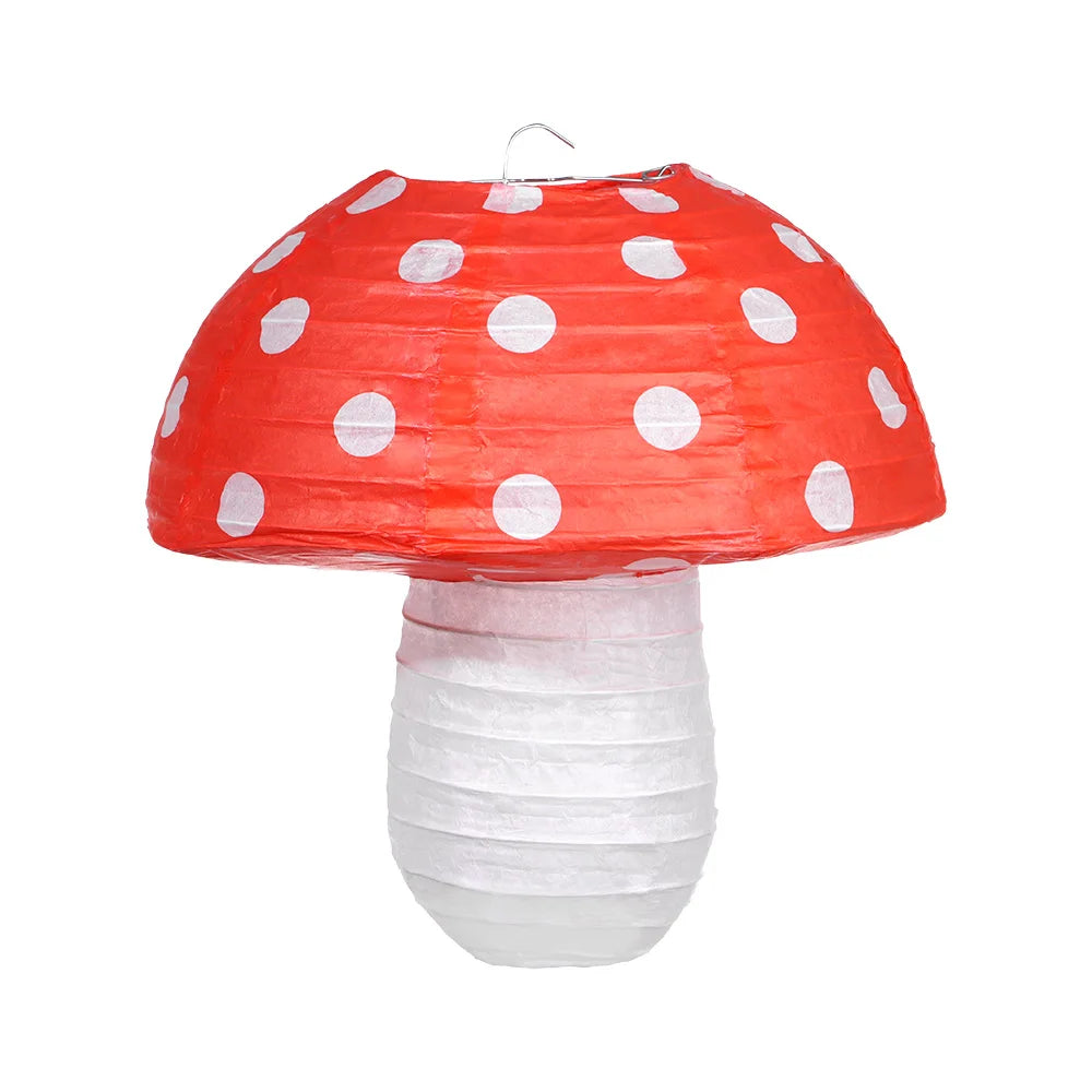 Hanging Lamp Large Mushroom Shaped Paper Lanterns for Baby Shower Wedding Birthday Party Decor Jungle Theme Gift Oasis Select