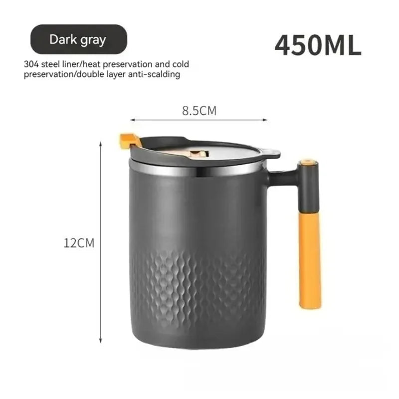 15oz Double-Wall Stainless Steel Tea & Coffee Mug 450ml Insulated Coffee Mug Oasis Select BLACK 401-500ml