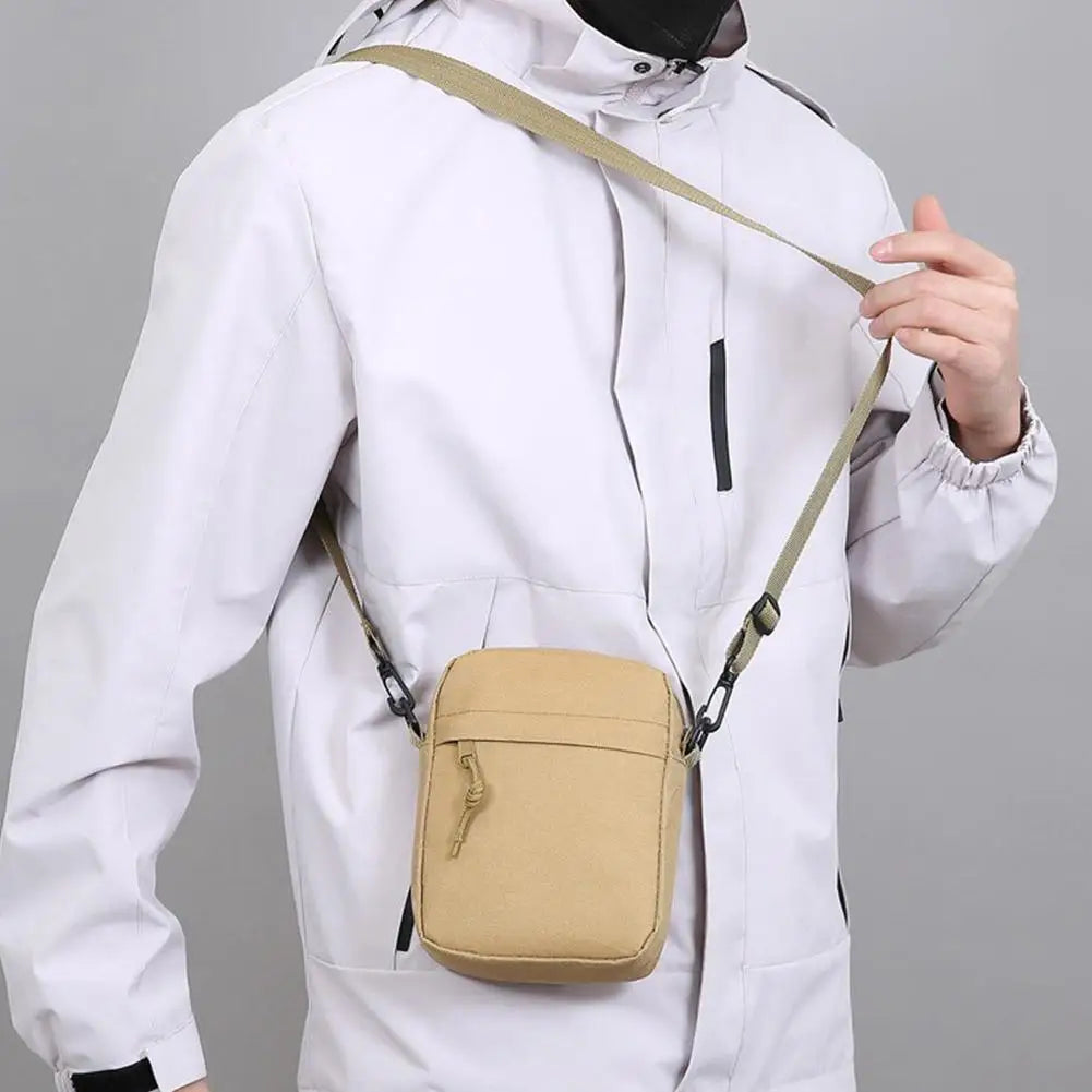 Men's Nylon Crossbody Bag – Minimalist Travel Messenger Bag