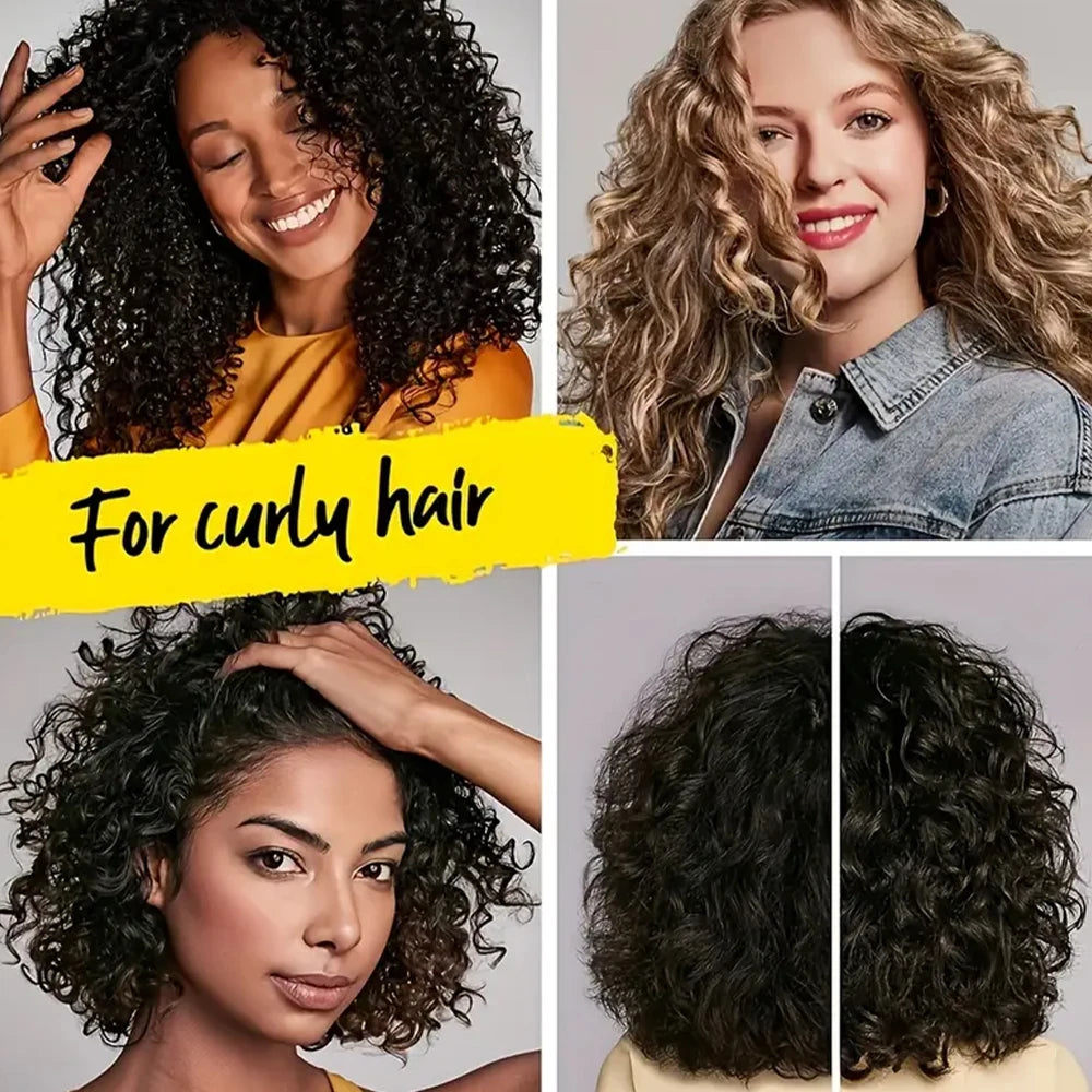 Castor Oil Curl Activator Cream - Defined Coily/Wavy Hair, Humidity Resistance, Non-Greasy Formula, Safe for Color-Treated Hair Oasis Select